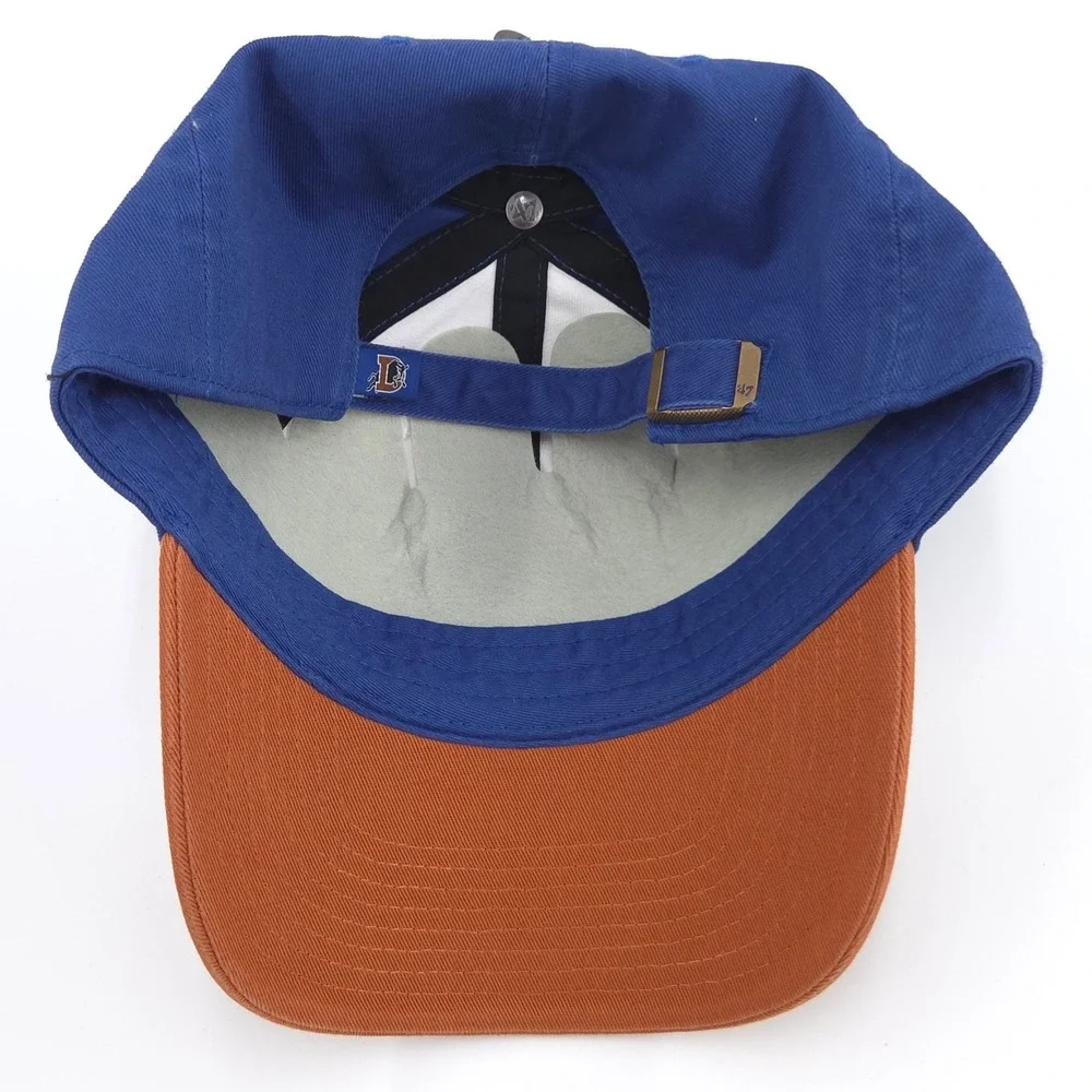 Durham Bulls '47 Brand Alternate Clean Up Hat Blue White Orange Adjustable NEW